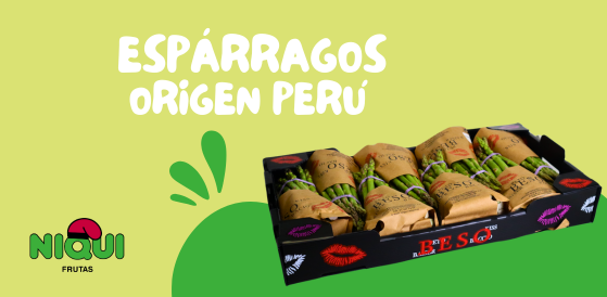 espárragos BESO origen Perú